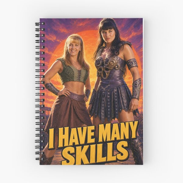Item preview, Xena and Gabrielle I Have Many Skills Comic Poster designed and sold by ElvisVintagePosters.