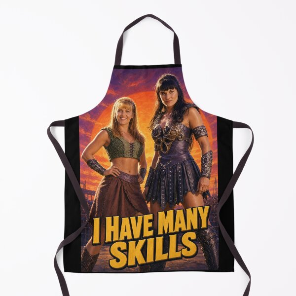 Item preview, Xena and Gabrielle I Have Many Skills Comic Poster designed and sold by ElvisVintagePosters.