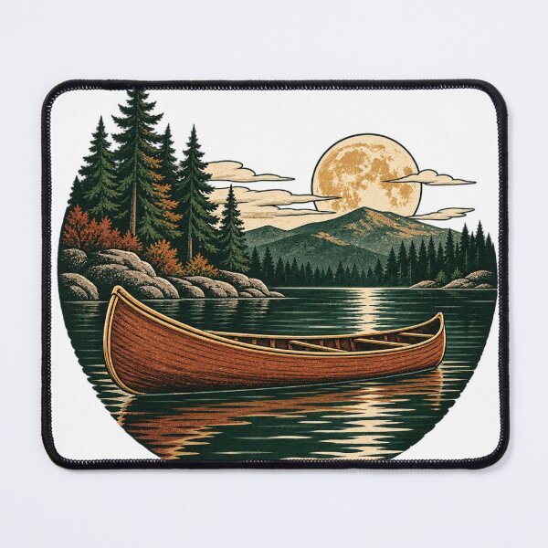 Item preview, Moonlit Northwoods Canoe designed and sold by WaynesCave.