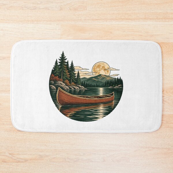Item preview, Moonlit Northwoods Canoe designed and sold by WaynesCave.