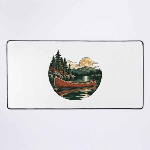 Item preview, Moonlit Northwoods Canoe designed and sold by WaynesCave.