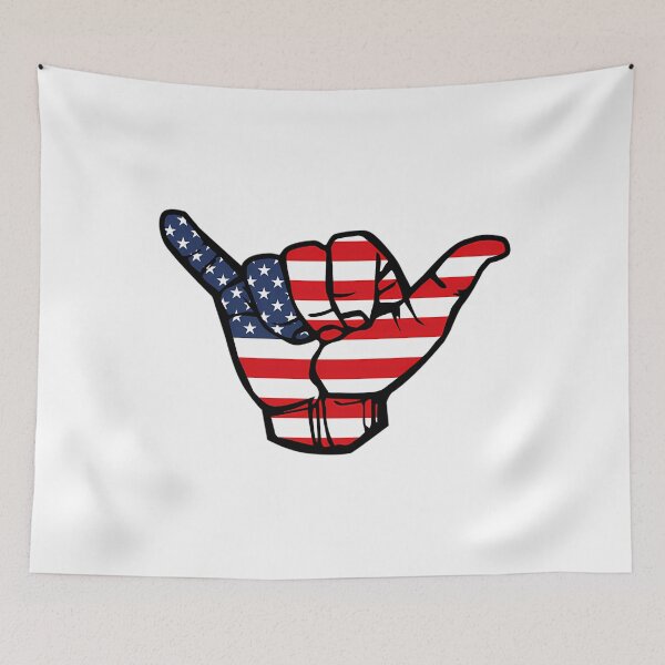 Item preview, American Flag Hang Loose designed and sold by Pehotastore.