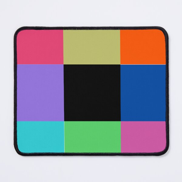 Item preview, Color blocks, 9 squares, muted red yellow orange purple blue green pink designed and sold by PixDezines.