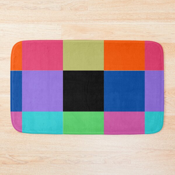 Item preview, Color blocks, 9 squares, muted red yellow orange purple blue green pink designed and sold by PixDezines.