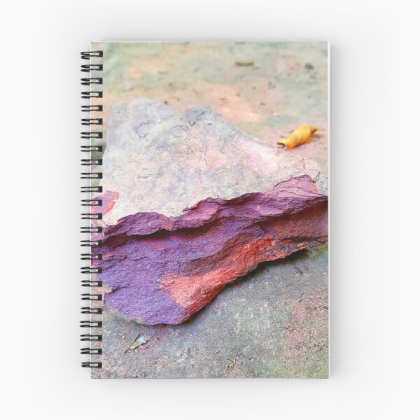 Item preview, Colorful Layered Stone - Vibrant Purple Pigment & Rock Texture Photography designed and sold by PicturePic.