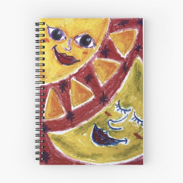 Item preview, Sun & Moon Faces - Whimsical Abstract Illustration designed and sold by MOE'S LITTLE GALLERY.