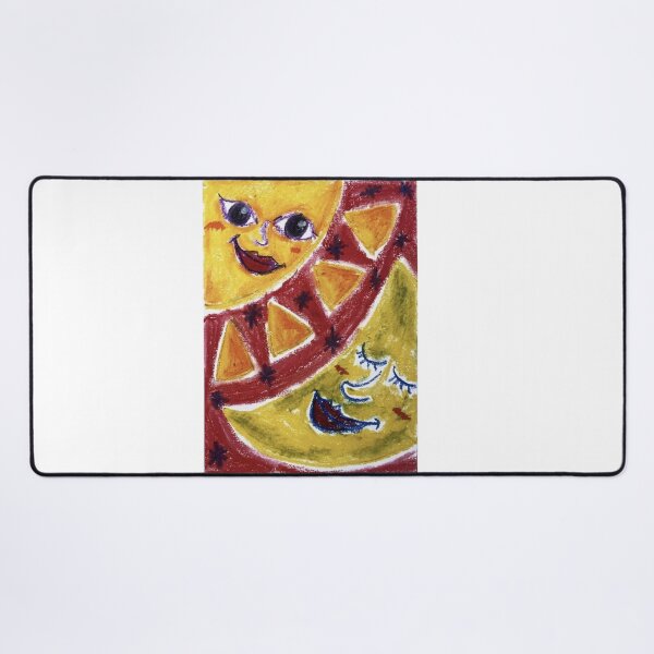 Item preview, Sun & Moon Faces - Whimsical Abstract Illustration designed and sold by MOE'S LITTLE GALLERY.