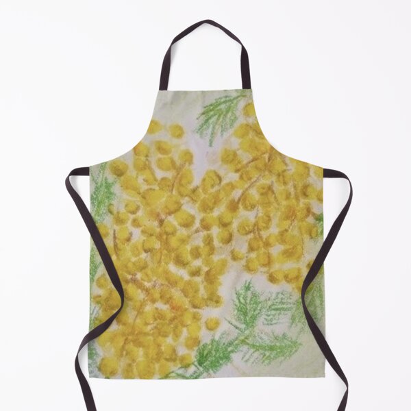 Item preview, Golden Mimosa Blossom - Oil Pastel Illustration designed and sold by MOE'S LITTLE GALLERY.