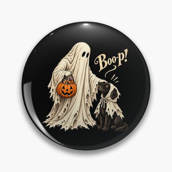 Item preview, Ghost Booping Dog Nose Cute Spooky Season Halloween Illustration designed and sold by hamadacolonel.