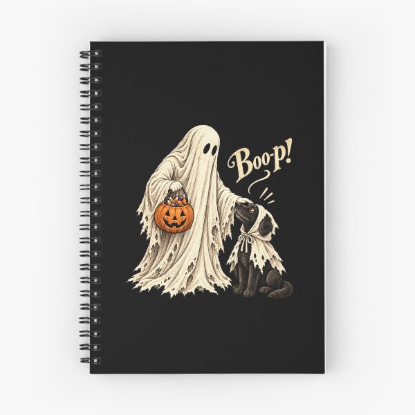 Item preview, Ghost Booping Dog Nose Cute Spooky Season Halloween Illustration designed and sold by hamadacolonel.