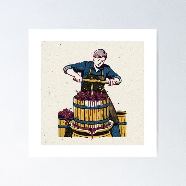 Item preview, Winemaker At The Basket Press, Riso designed and sold by eduardoroa22.