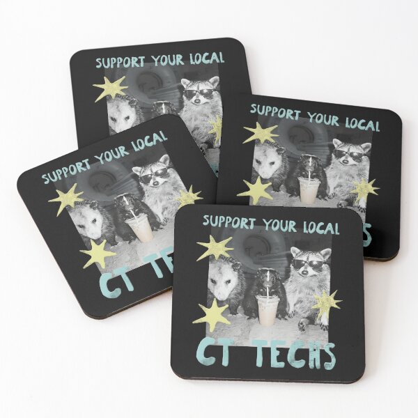 Item preview, Support Your Local CT Techs Opossum Skunk Raccoon designed and sold by notajojosfan.