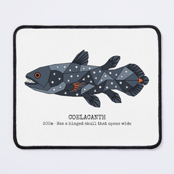 Item preview, Geometric Coelacanth designed and sold by AnimalsKnowAll.