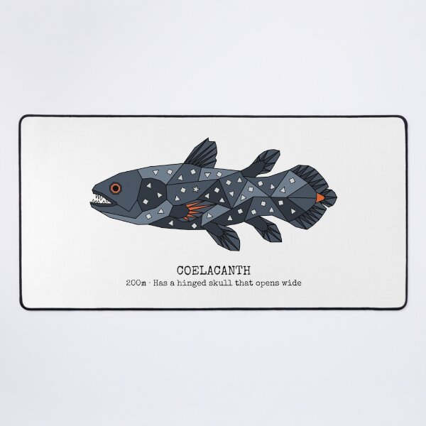 Item preview, Geometric Coelacanth designed and sold by AnimalsKnowAll.