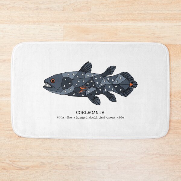 Item preview, Geometric Coelacanth designed and sold by AnimalsKnowAll.