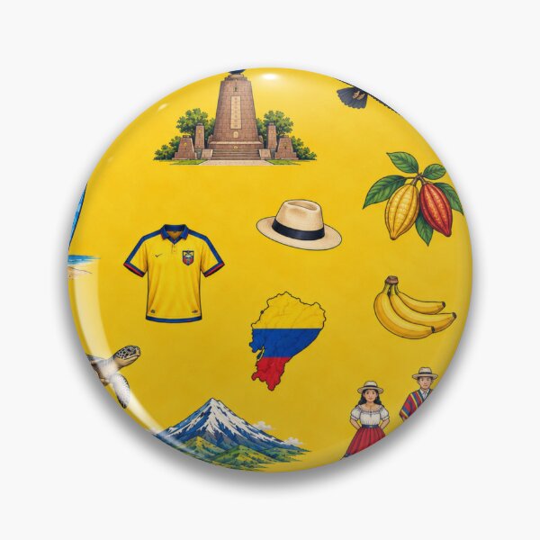 Item preview, Ecuador Heritage Pattern – Icons of Ecuadorian Culture designed and sold by HO•Designs.