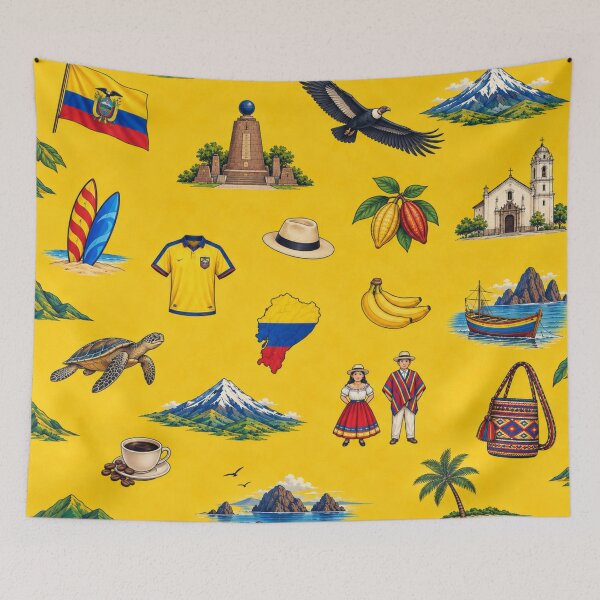 Item preview, Ecuador Heritage Pattern – Icons of Ecuadorian Culture designed and sold by HO•Designs.
