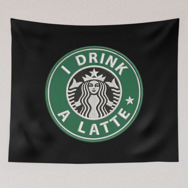 Item preview, Starbucks I Drink A Latte designed and sold by notajojosfan.