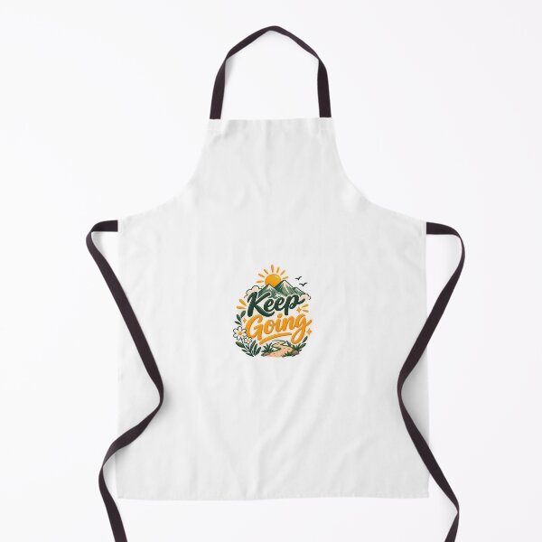Item preview, Keep Going Cute Retro Mountains and Path Typography Design designed and sold by SimsimahLaughs.