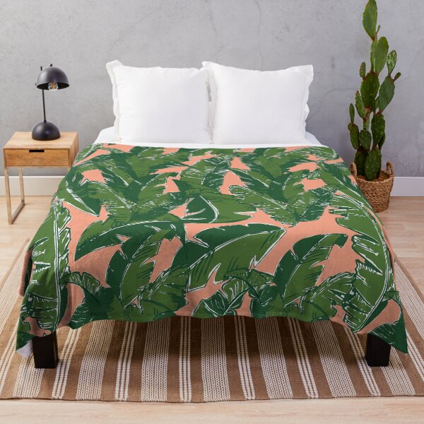 Item preview, Leaves Bananique in Fresh Salmon designed and sold by YesterdayColl.