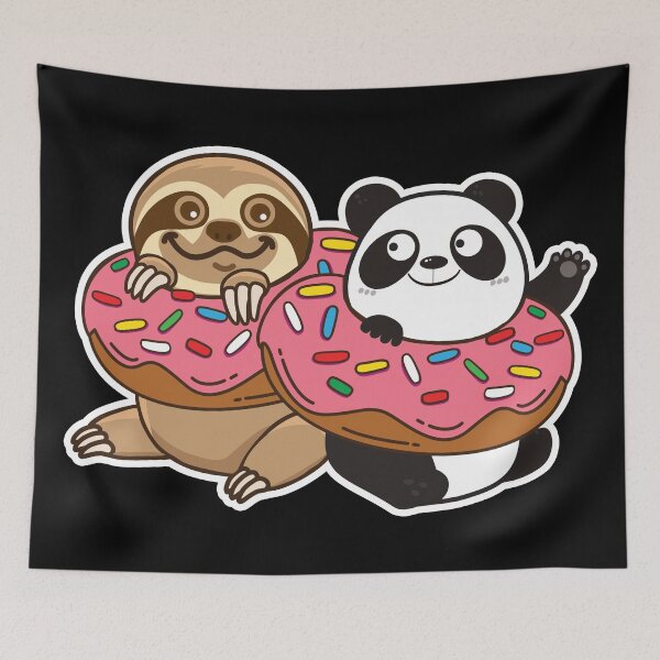 Item preview, Sloth Panda Donut designed and sold by plushism.