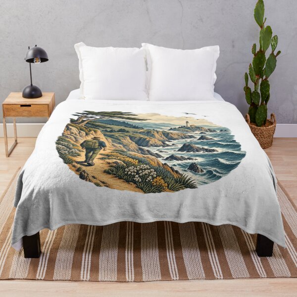 Item preview, Coastal Lighthouse Hiking Trail designed and sold by WaynesCave.
