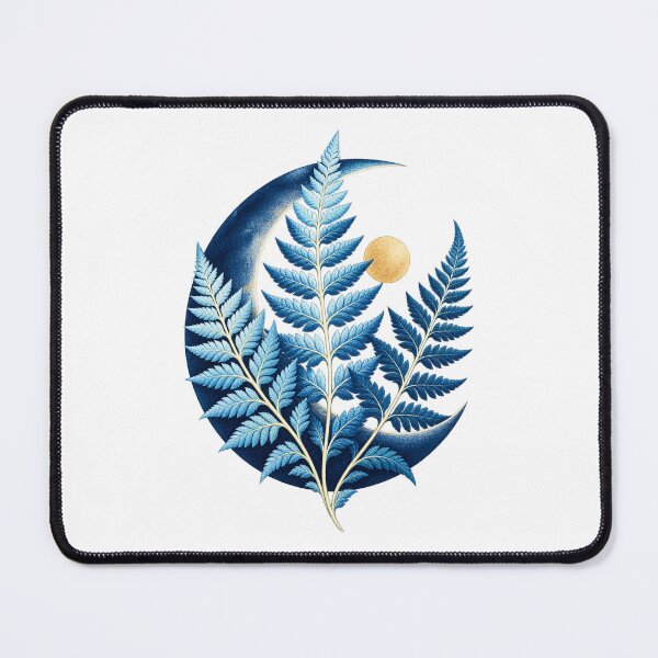 Item preview, Cyanotype Fern Moon – Botanical Night Garden designed and sold by SAS-Designer.