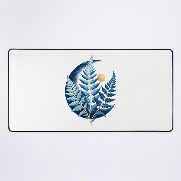 Item preview, Cyanotype Fern Moon – Botanical Night Garden designed and sold by SAS-Designer.