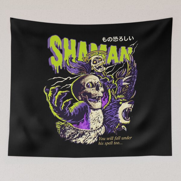 Item preview, Shaman Monooshoroshi You Will Fall Under His Spell Too Skeleton designed and sold by notajojosfan.