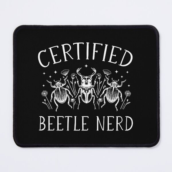 Item preview, Certified Beetle Nerd Wildflower Minimalist Bug Art designed and sold by Dmetalx Art Apparel.