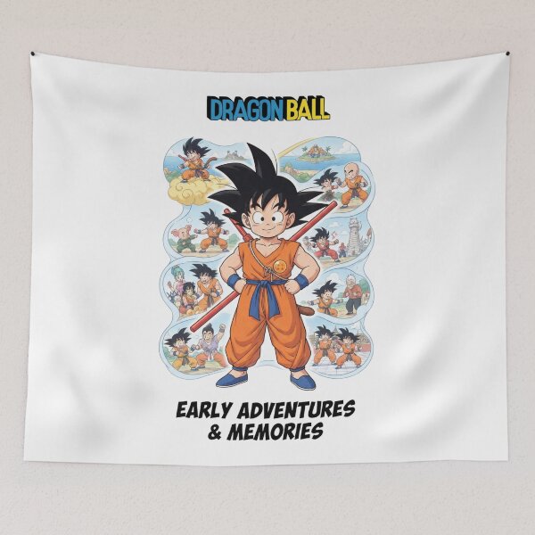 Item preview, Kid Goku Early Adventures Memories Dragon Ball designed and sold by FreakToons.