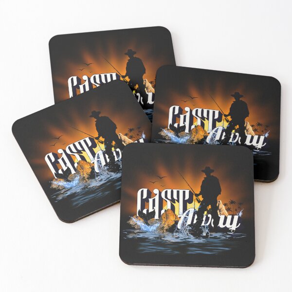 Item preview, Cast Away Angler Sunrise Coastal Fishing Poster designed and sold by AXENT Designs.