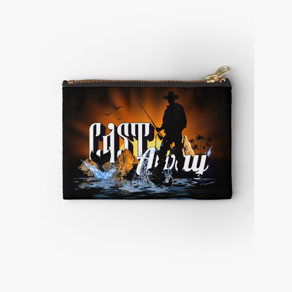 Item preview, Cast Away Angler Sunrise Coastal Fishing Poster designed and sold by AXENT Designs.