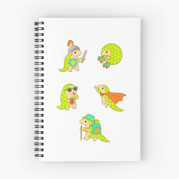 Item preview, Pangolins in Costumes – Knight, Skater, Superhero & Hiker designed and sold by Zoolumi.