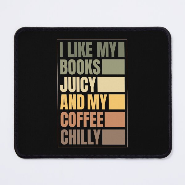 Item preview, Juicy Books Chilly Coffee Retro Typography – Book Lover Coffee Lover Design designed and sold by Chonkz.