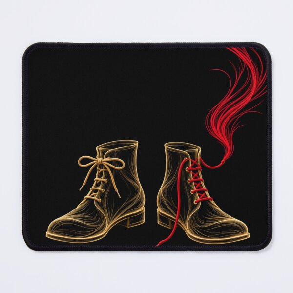 Item preview, Boots with Red Laces and Rising Smoke designed and sold by FlowSilk.