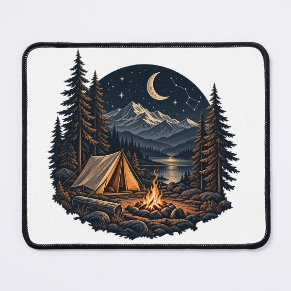 Item preview, Starlit Mountain Campsite designed and sold by WaynesCave.