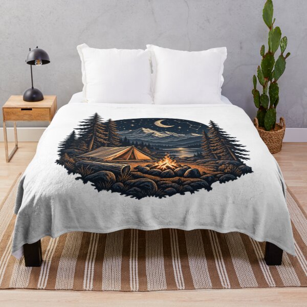 Item preview, Starlit Mountain Campsite designed and sold by WaynesCave.