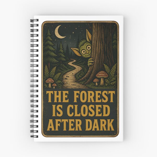 Item preview, The Forest Is Closed After Dark designed and sold by FringeInk.