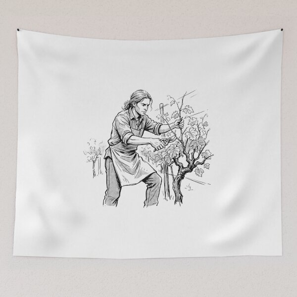Item preview, Winemaker Pruning A Vine designed and sold by eduardoroa22.