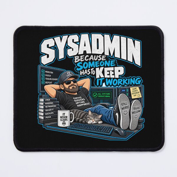 Item preview, Sysadmin Because Someone Has to Keep IT Working – IT Humor designed and sold by JDR Tees.