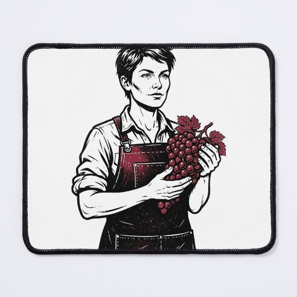 Item preview, Winemaker Portrait With Grapes designed and sold by eduardoroa22.