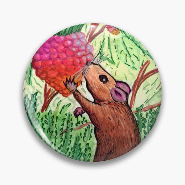 Item preview, A Little Mouse with a Salmonberry designed and sold by ThatsMsMac.