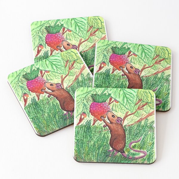 Item preview, A Little Mouse with a Salmonberry designed and sold by ThatsMsMac.
