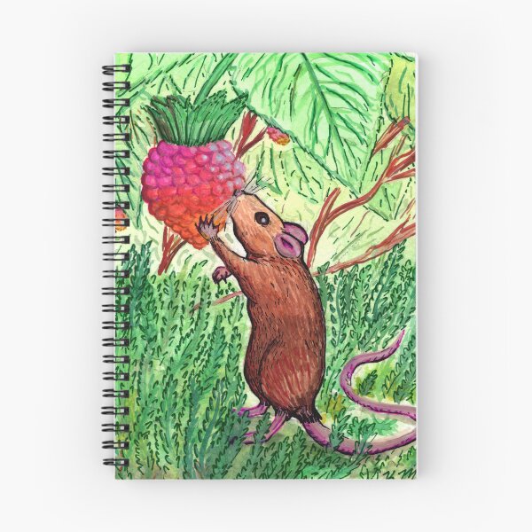 Item preview, A Little Mouse with a Salmonberry designed and sold by ThatsMsMac.