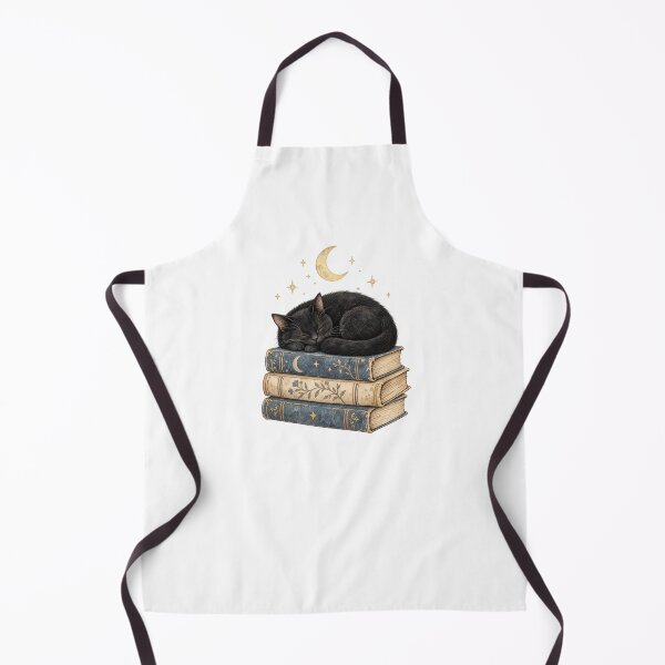 Item preview, Sleepy Black Cat On A Book Stack designed and sold by Inkworksbyshery.