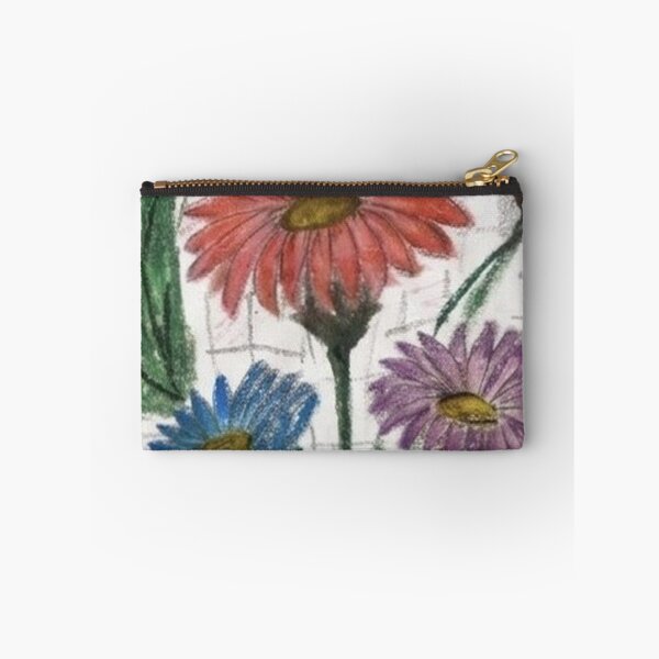 Item preview, Three Daisies Bouquet - Oil Pastel Illustration designed and sold by MOE'S LITTLE GALLERY.