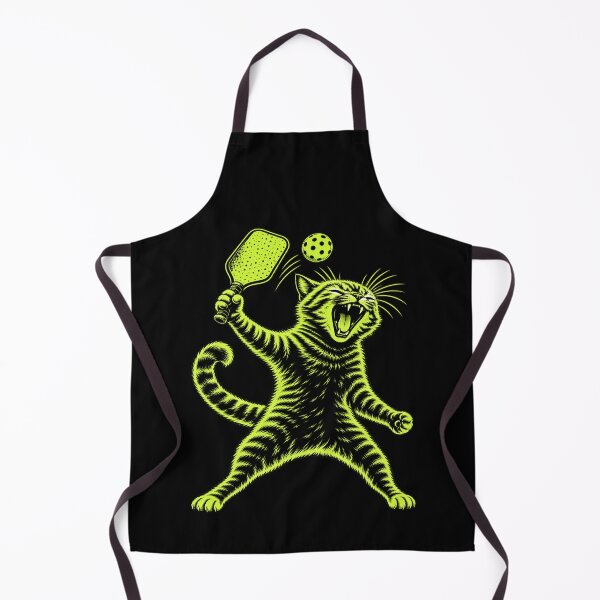 Item preview, Funny Cat Playing Pickleball Crazy Pickleball Cat Sports Lover Humor designed and sold by 76Valeria.