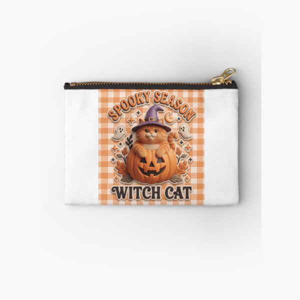 Item preview, Cute Spooky Witch Cat | Pumpkin Halloween designed and sold by Basma Designs | Retro, Kawaii Shirts & Stickers.
