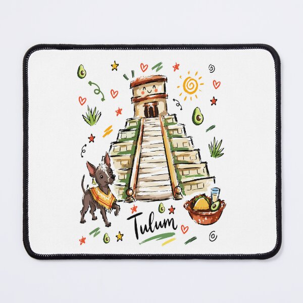 Item preview, Cute Mayan Pyramid Mexico Sketch Art v2 designed and sold by RamyGallery.